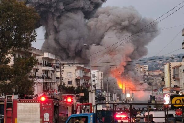 תקיפת צה״ל בכפר תול בדרום לבנון (צילום: רשתות חברתיות)