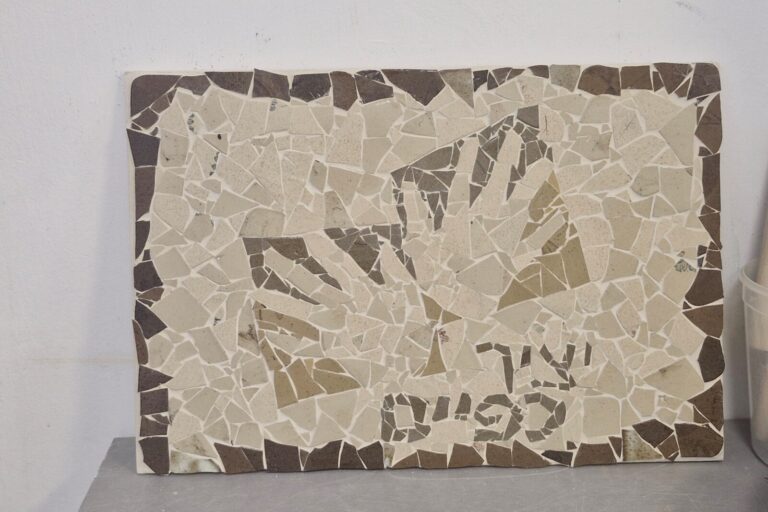 קרמיקה שהוכנה על ידי עובדי המפעל. "לא עוזרים למצוא עבודה וזהו" (צילום: הדס יום טוב)