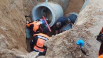 אתר הבנייה בבני ברק (צילום: איחוד הצלה)