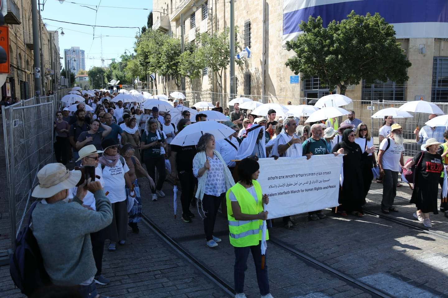 הצעדה הבין דתית למען השלום בירושלים (צילום: ג'ייקוב לזרוס)