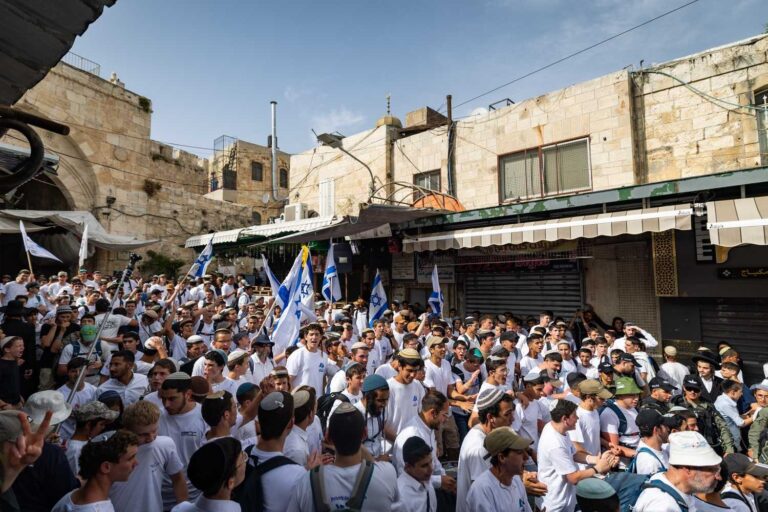 מצעד הדגלים בירושלים (צילום: חיים גולדברג, פלאש90)