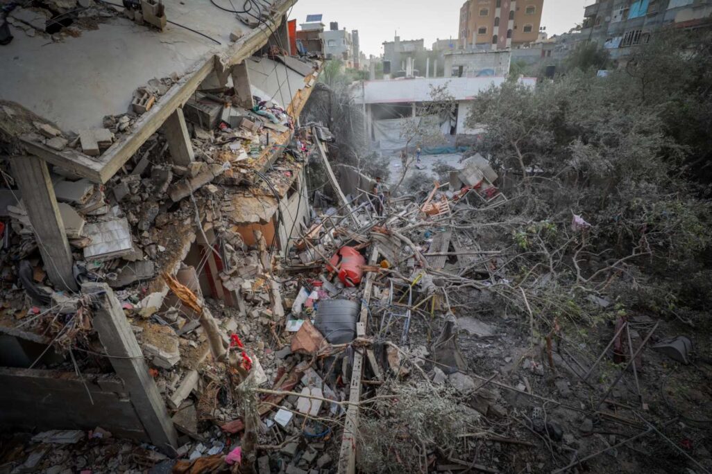 הרס ברצועת עזה לאחר תקיפת צה״ל (צילום: עלי חסן/ פלאש90)