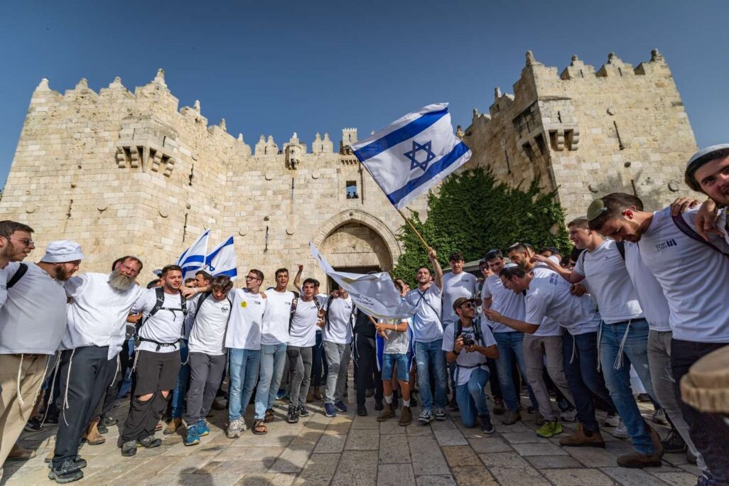 מצעד הדגלים תשפ״ה בירושלים (צילום: חיים גולדברג/ פלאש90)