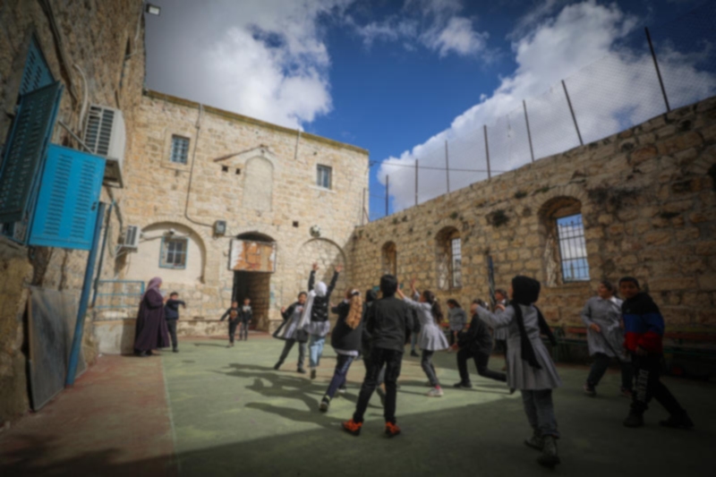 בית ספר במימון אונר"א בשכונת סילוואן במזרח ירושלים (צילום: ג'מאל עוואד, פלאש90)