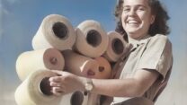 עובדת עברית (צילום: זולטן קלוגר. נדב מן, ביתמונה. מאוסף יצחק שדה. מקור האוסף: יורם שדה. האוסף הלאומי לתצלומים על שם משפחת פריצקר, הספרייה הלאומית, עיבוד דבר)