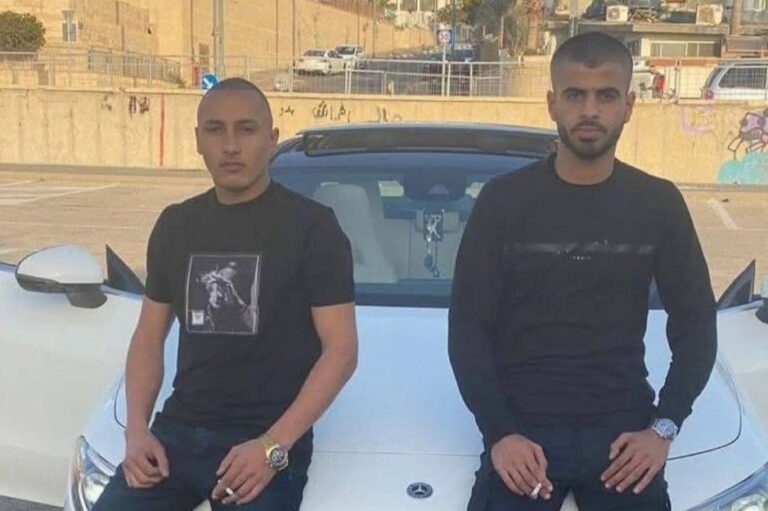 תאמר אבו קישק וטייב מסרי נהרגו בפיצוץ רכב בג'לג'וליה (צילום: Panet)