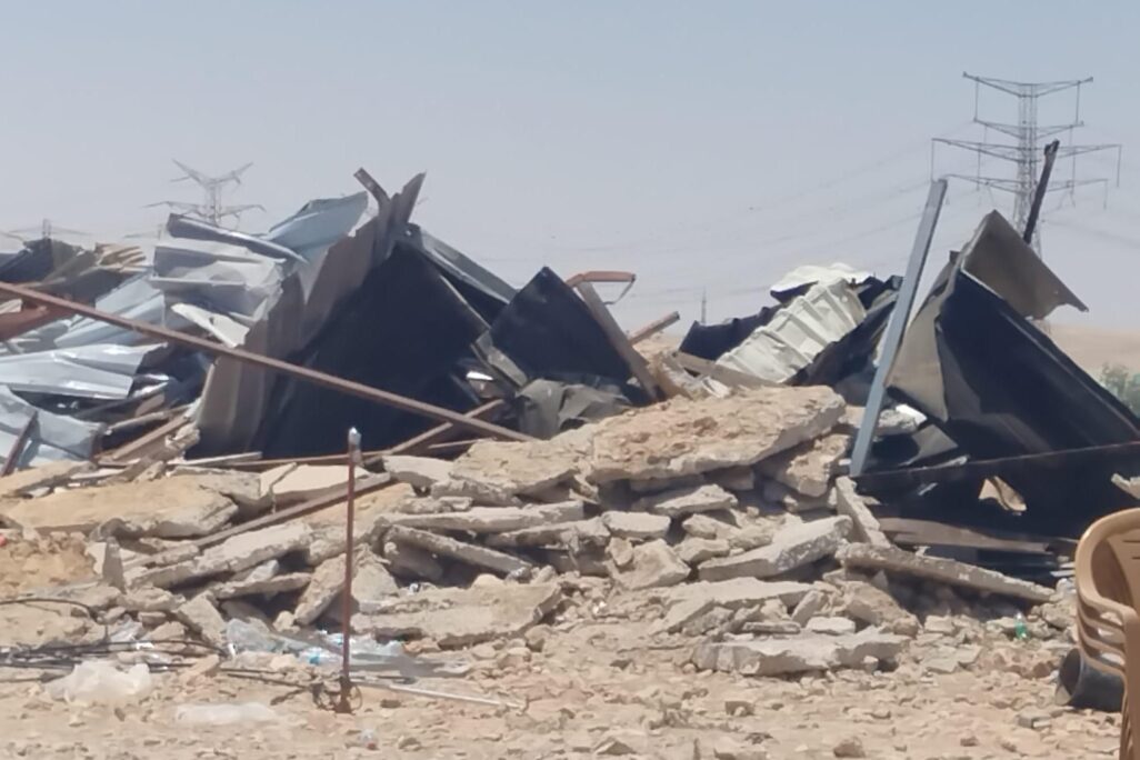 הריסות בכפר א-סר מתחם אלח'רומי