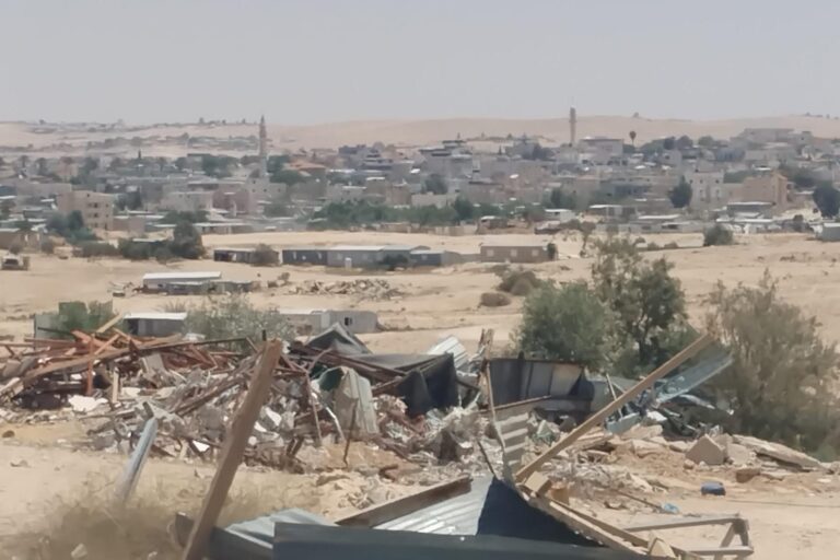 הריסות בכפר א-סר מתחם אלח'רומי (צילום: יניב שרון)