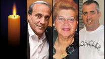 בלינה אשכנזי ז"ל (מימין) מאיר וקנין ז"ל ומיכאל (מיקי) נחום ז"ל (צילום: רשתות חברתיות)