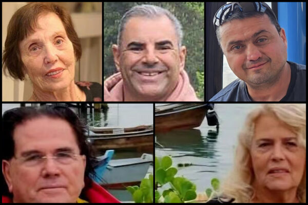הרוגי היממה האחרונה מהמטחים מאיראן. למעלה מימין: איגור פרדקין, אורי לוי ודיזי יצחקי; למטה מימין: דסי בלו ויעקב בלו (צילומים: מתוך רשתות חברתיות, שימוש לפי סעיף 27א לחוק זכויות יוצרים)
