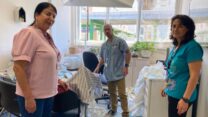 צוות קרדיולוגיית הילדים במחלקה ההרוסה: ד"ר חנה קרימקו ׁ(מימין), ד"ר לאונל סלנוביק ומנהלת המחלקה פרופ' אביבה לויטס (צילום: יהל פרג')