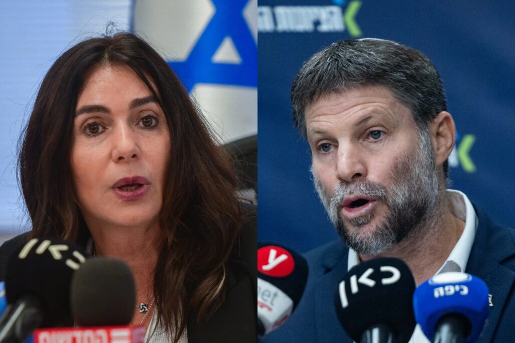 שר האוצר בצלאל סמוטריץ' ושרת התחבורה מירי רגב (צילום: יונתן זינדל, אבשלום ששוני/ פלאש 90) שר האוצר בצלאל סמוטריץ' ושרת התחבורה מירי רגב (צילום: יונתן זינדל, אבשלום ששוני/ פלאש 90)