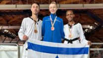 רבקה באייך (מימין), אלכסנדרה דן, טום פשקובסקי (צילום: באדיבות איגוד הטאקוונדו)