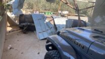 הנפילה במתחם אבו סביית בחורה (צילום: המועצה האזורית לכפרים הבלתי מוכרים בנגב)
