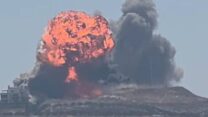 תקיפת צה"ל ברכס הבופור בלבנון (צילום: דובר צה"ל)