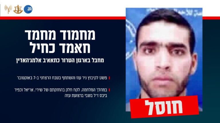 תמונה ומידע על מחמוד מחמד חאמד כחיל (דובר צה"ל)