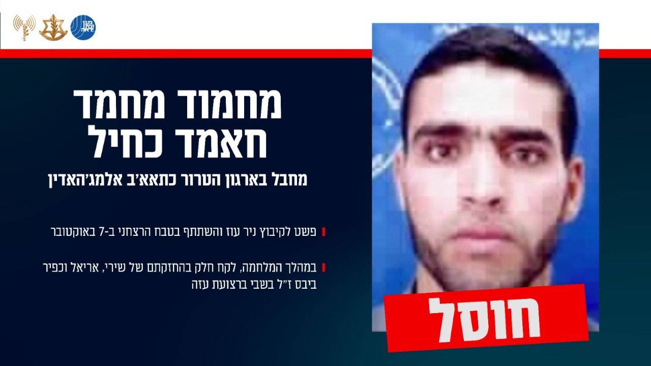 תמונה ומידע על מחמוד מחמד חאמד כחיל (דובר צה"ל)