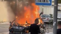 זירת פיצוץ רכב בג׳לג׳וליה (צילום: רשתות חברתיות, שימוש לפי סעיף 27א׳ לזכויות יוצרים)