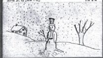 איש שלג, עטרה אופק. דבר לילדים, 1961 (אוסף פרטי)