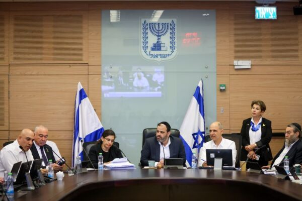 קריאה שנייה ושלישית בוועדת הכספים של חוק הפיצויים לעסקים במבצע 'עם כלביא' (צילום: נועם מושקוביץ, דוברות הכנסת)