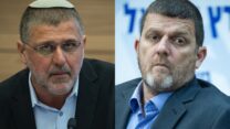 חברי הכנסת עמית הלוי (מימין) ואביחי בוארון, יוזמי ההצעה (צילום: יונתן זינדל, אורן בן חקון/ פלאש 90)