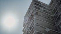 הרס בזירת פגיעת הטיל האיראני בבת ים (צילום: דוד טברסקי)