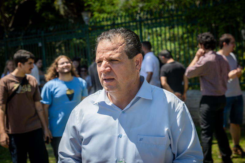 יו"ר מפלגת חד״ש, ח"כ איימן עודה (צילום: חיים גולדברג/ פלאש90)