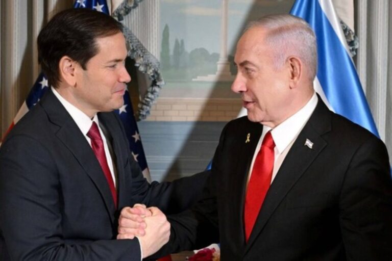 ראש הממשלה נתניהו ומזכיר המדינה האמריקני מרקו רוביו (צילום: אבי אוחיון, לע"מ)