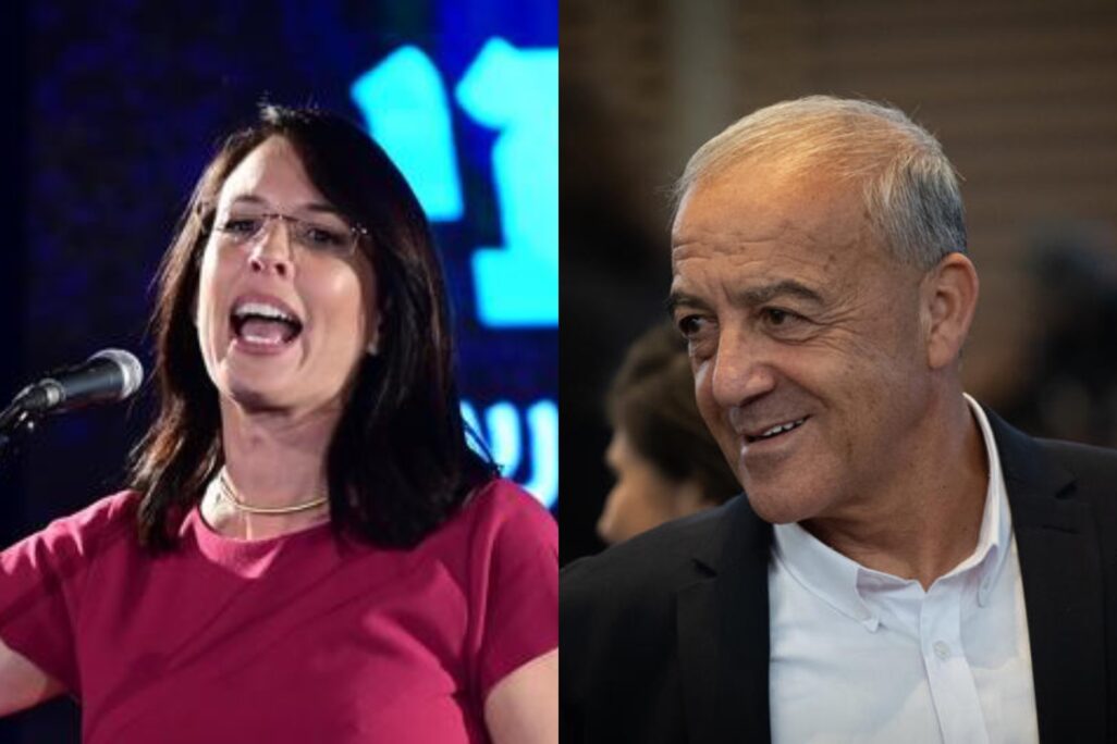 ח״כ אכרם חסון מהימין הממלכתי וח״כ יעל רון בן משה מכחול לבן (צילומים: יונתן זינדל, תומר נויברג/ פלאש90)