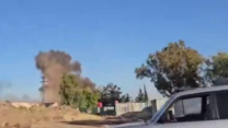 התקיפה הישראלית סמוך לא-סווידא (צילום: מרשתות חברתיות, שימוש לפי סעיף 27א' לחוק זכויות יוצרים)