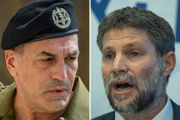שר האוצר בצלאל סמוטריץ' והרמטכ"ל אייל זמיר (צילומים: יונתן זינדל/פלאש90)