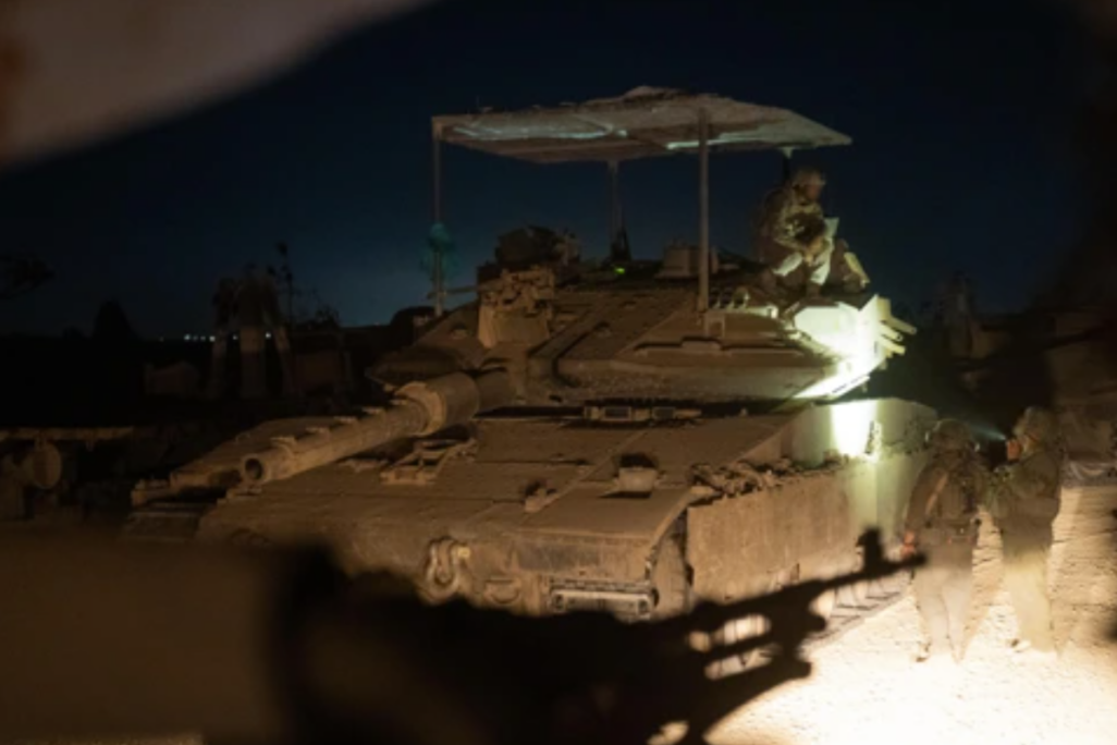 פעילות כוחות צה"ל במרחב ג'באליה שבצפון רצועת עזה (צילום: דובר צה"ל)