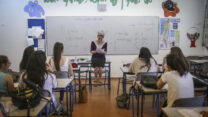 שיעור מתמטיקה בתיכון במעלה אדומים (צילום אילוסטרציה: הדס פרוש/ פלאש90)