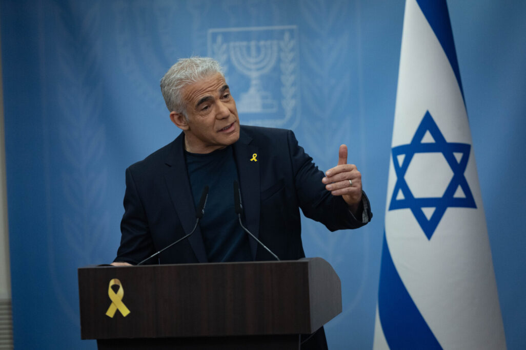 ראש האופוזיציה ויו"ר יש עתיד, ח"כ יאיר לפיד (צילום: יונתן זינדל/ פלאש 90)