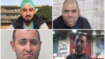 מוחמד קאדרי (ימין עליון), ראיד סכחפי ויזן, מוחמד מחמוד נאטור ומועתסם נוסיראת (צילומים: מתוך רשתות חברתיות, שימוש לפי סעיף 27א לחוק זכויות יוצרים)