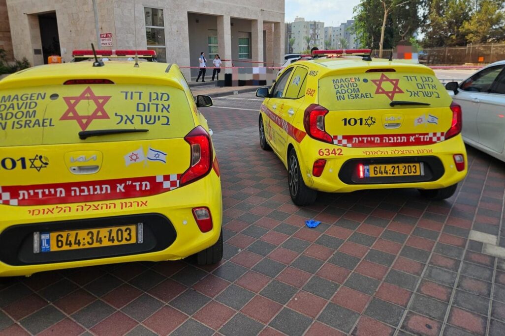 זירת תאונת עבודה (צילום: תיעוד מבצעי מד"א)