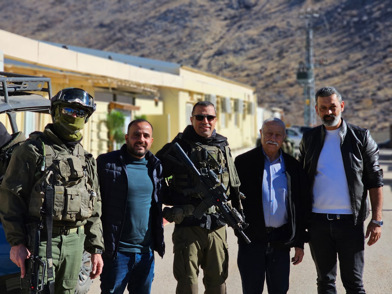 עובדי המרחב מבקרים בחטיבת ההרים (צילום: מרחב מרכז גליל)