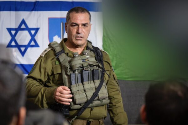 הרמטכ"ל רב-אלוף אייל זמיר בהערכת מצב ברצועת עזה (צילום: דובר צה"ל)