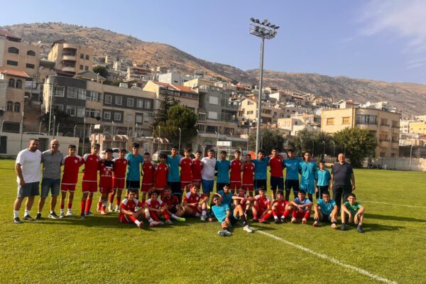 טורניר 'בועטים את הגזענות' במג'דל שמס (צילום: המכון היהודי-ערבי של ההסתדרות)