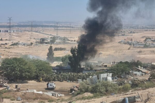הריסות ביישוב הבדואי א-סר (צילום: המועצה לכפרים לא מוכרים)