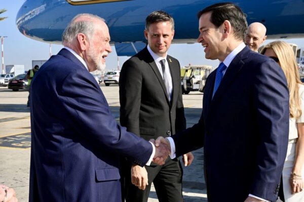 שר החוץ האמריקאי רוביו נחת בישראל (צילום: דוד אזגורי, שגרירות ארה"ב בישראל)