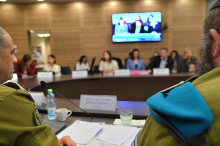 דיון בוועדה לביקורת המדינה בנושא גיוס חרדים לצה"ל (צילום: אור גואטה)