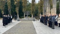 טקס האזכרה השנתי לנרצחי טבח באבי יאר שבאוקראינה (צילום: לשכת נשיא אוקראינה ולדימיר זלנסקי, FJCU)