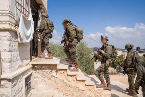 פעילות הכוחות בצפון השומרון (צילום: דובר צה"ל)
