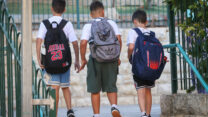 תלמידים ביום הראשון ללימודים בירושלים (צילום: יוסי זמיר/פלאש90)