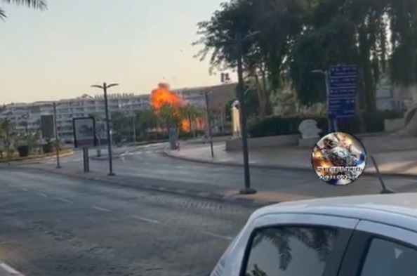 תיעוד פגיעת הכטב"ם (צילום: לפי סעיף 27א לחוק זכויות יוצרים) תיעוד פגיעת הכטב"ם (צילום: לפי סעיף 27א לחוק זכויות יוצרים)