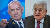 יו"ר הרשות הפלסטינית מחמוד עבאס וראש ממשלת ישראל בנימין נתניהו (צילום: פלאש90)