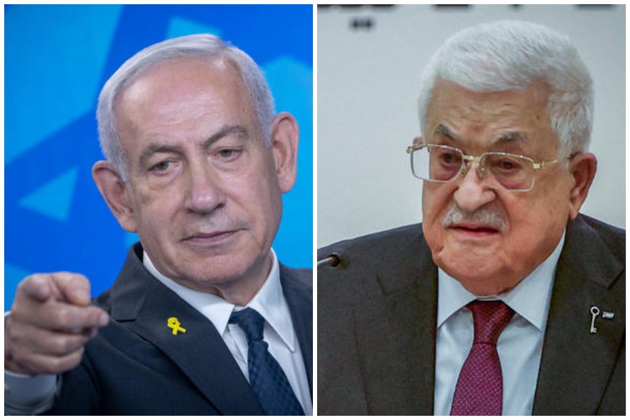 יו"ר הרשות הפלסטינית מחמוד עבאס וראש ממשלת ישראל בנימין נתניהו (צילום: פלאש90) יו"ר הרשות הפלסטינית מחמוד עבאס וראש ממשלת ישראל בנימין נתניהו (צילום: פלאש90)