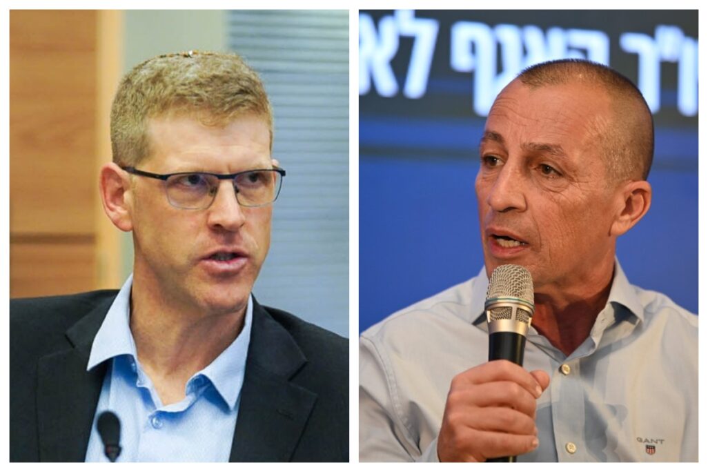 יו"ר הסתדרות עובדי המדינה אופיר אלקלעי (מימין) והחשב הכללי יהלי רוטנברג (צילומים: יסמין גיל / דוברות ההסתדרות, נועם מושקוביץ / דוברות הכנסת)
