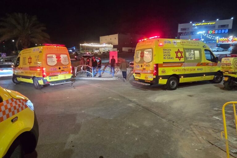 זירת הרצח בשגב שלום (צילום: מד"א)
